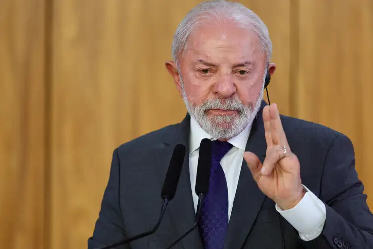 Fabio Rodrigues-Pozzebom/Agência Brasil Brasília, 09/03/2026 Declaração a imprensa, durante encontro do presidente Luiz Inácio Lula da Silva com o presidente da África do Sul, Cyril Ramaphosa. Foto: Fabio Rodrigues-Pozzebom/ Agência Brasil