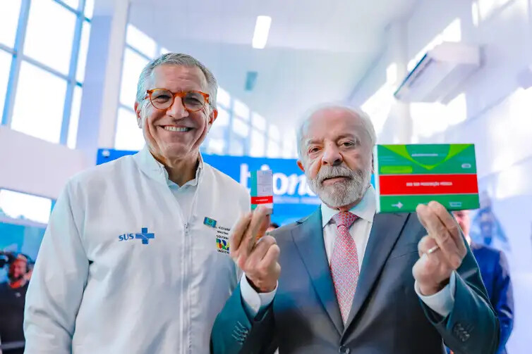 Ricardo Stuckert/PR Valinhos (SP), 03/03/2026 - Presidente da República, Luiz Inácio Lula da Silva, durante visita à Fábrica de Medicamentos da Bionovis. Foto: Ricardo Stuckert/PR