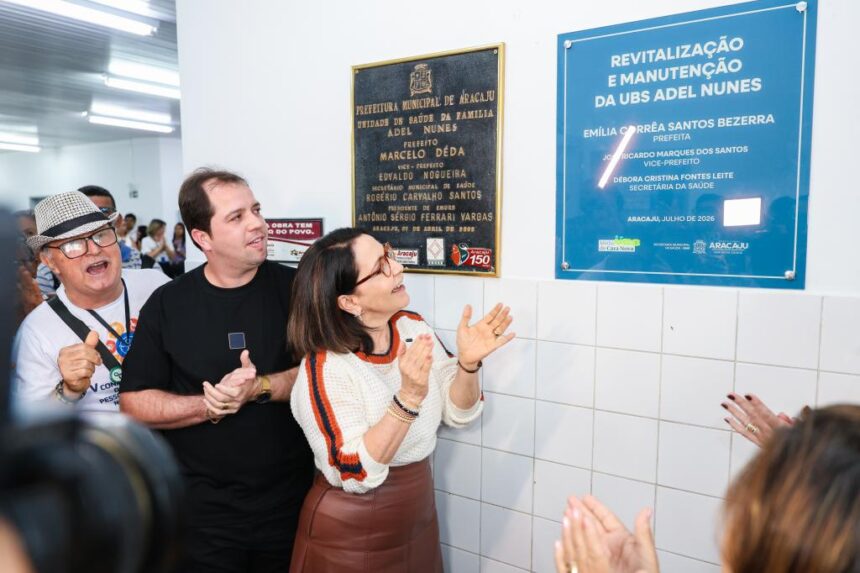Emília entrega primeira UBS revitalizada pelo programa Minha UBS de Cara Nova