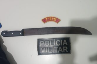 PM prende suspeito após ameaça com facão na zona rural de Lagarto