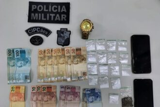 Polícia prende suspeito com drogas e mandado em aberto em Laranjeiras