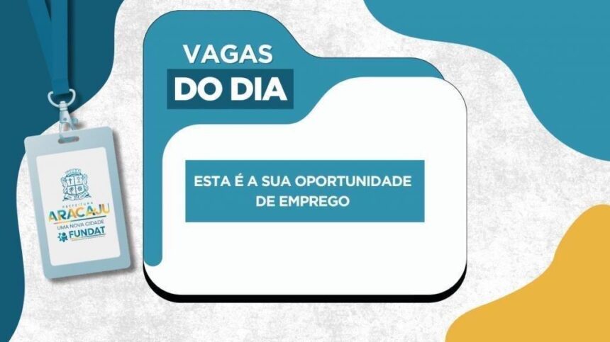 Prefeitura de Aracaju anuncia novas vagas de emprego nesta sexta-feira, 24