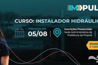 Propriá recebe curso gratuito para formação de instaladores hidráulicos