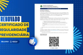 AjuPrev renova CRP e mantém Aracaju apta a receber recursos federais