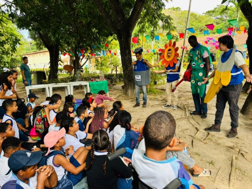 Alunos da rede municipal aprendem sobre meio ambiente no Horto de Aracaju