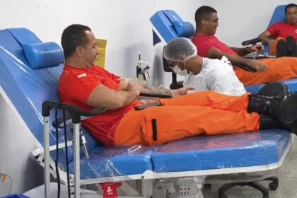 Bombeiros reforçam estoque de sangue do Hemose com ação em Aracaju