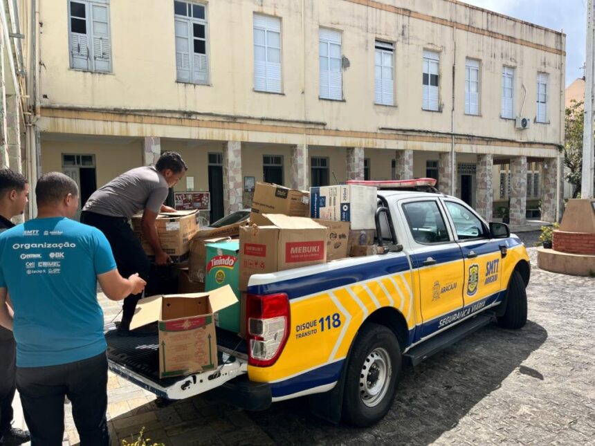 Corrida em Aracaju transforma inscrições em 3 toneladas de alimentos
