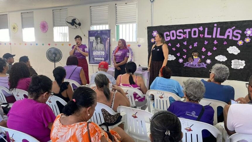 Cras Risoleta Neves reúne 45 idosas em palestra do Agosto Lilás