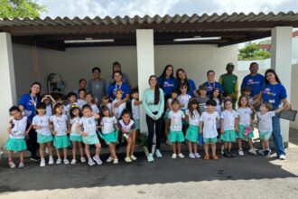 Crianças visitam Ecoponto do Jabotiana em ação de educação ambiental