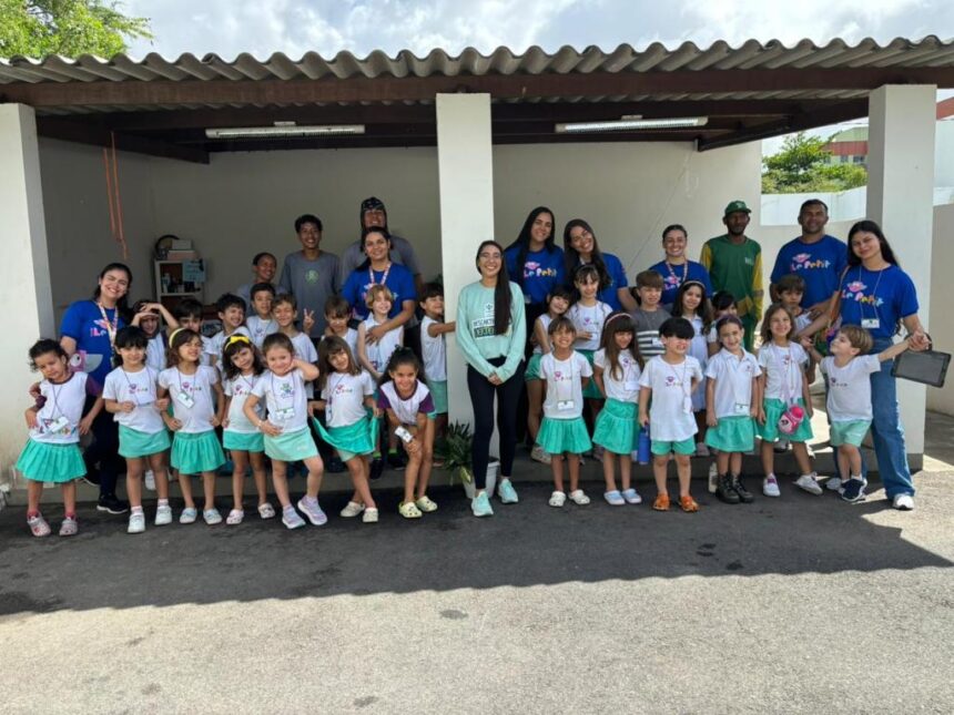 Crianças visitam Ecoponto do Jabotiana em ação de educação ambiental