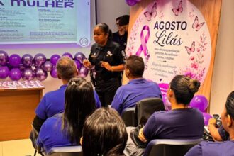 Patrulha Maria da Penha leva prevenção à violência a empresa de Aracaju