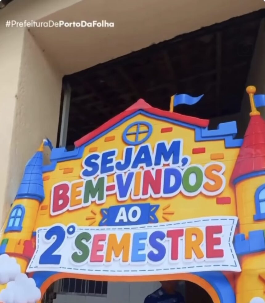 Porto da Folha retoma aulas para 3.971 alunos em 22 escolas municipais