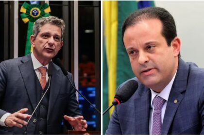 Delegado André David, Rogério Carvalho, André Moura e Delegado Alessandro, candidatos ao Senado por Sergipe