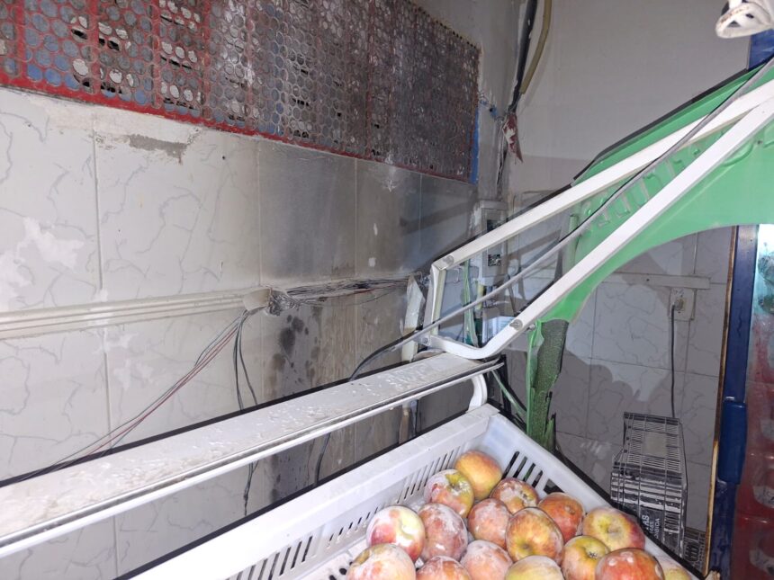 Tomada de freezer provoca incêndio em mercadinho de Nossa Senhora do Socorro