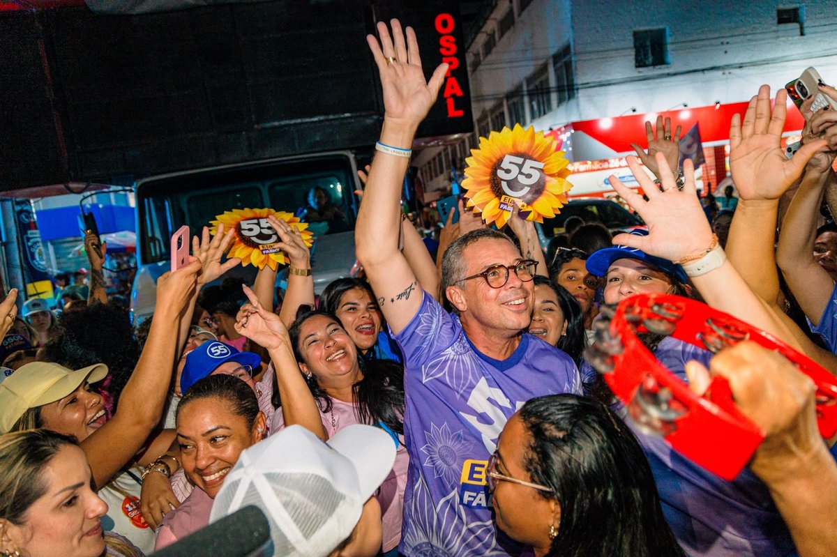 Vista da concentração da caminhada Elas com Fábio em Aracaju