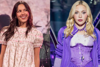 Montagem com Madonna e Olivia Rodrigo, cotadas ao Grammy 2027