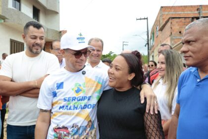 O governador Fábio Mitidieri (PSD) durante agenda com mulheres em Sergipe