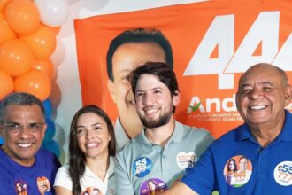O deputado estadual Jorginho Araujo (PSD) durante agenda no Bugio e no Japãozinho, em Aracaju