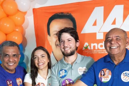 O deputado estadual Jorginho Araujo (PSD) durante agenda no Bugio e no Japãozinho, em Aracaju