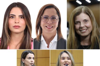 Da esquerda: Yandra Moura, Delegada Katarina, Maísa Mitidieri, Dra Lidiane Lucena e Kitty Lima